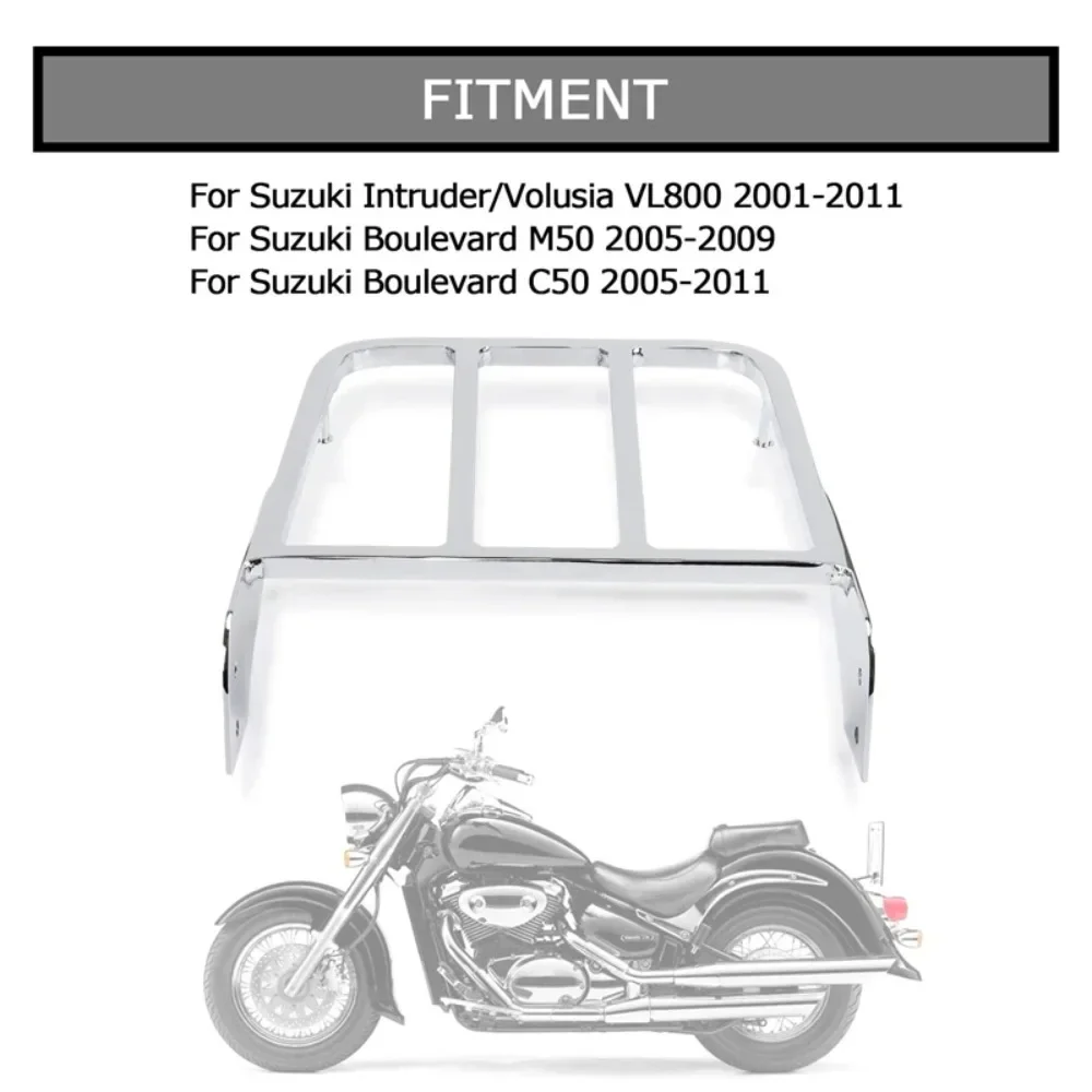 

Хромированный багажник для мотоцикла Sissy Bar для Suzuki Intrument Volusia VL800 2001-2011 Boulevard M50 2005-2009 C50 05-11