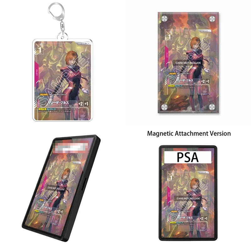 Présentoir d'art pour le jeu de cartes Gundam Newtype Rising Marida Cruz, cadeau pour les fans d'anime, étui de protection en acrylique recyclable, porte-clés