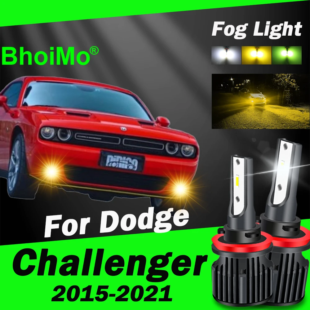 

BhoiMo Front Fog Light Lamp For Dodge Challenger Led Bulb 2015 2021 2016 2017 2018 2019 2020