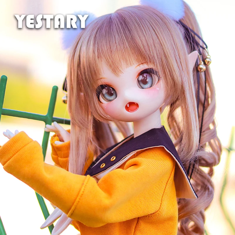 YESTARY Bjd 1/4 Doll Full Set With Makeup Clothing Wig Two-Dimensional Anime SD Doll Body 42CM Joint Resin Dolls For Girls Gifts