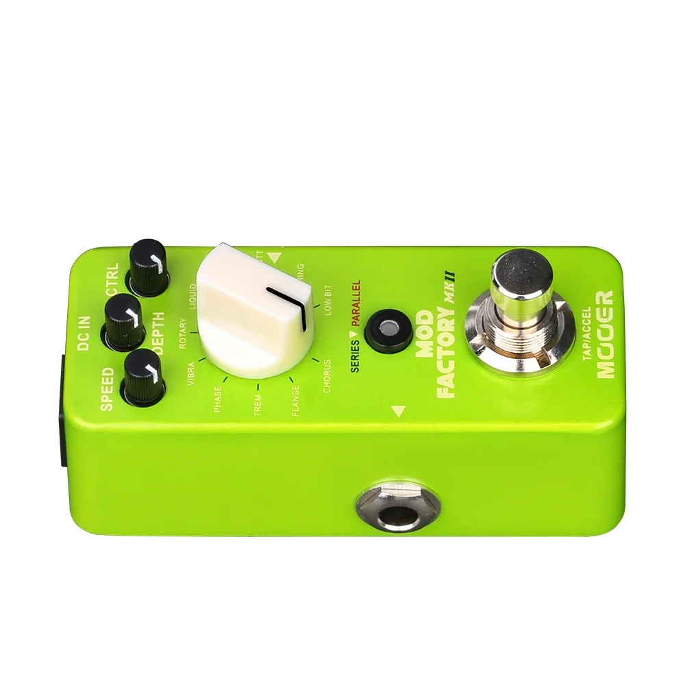 MOOER Electric Guitar Effect Pedal Mod Factory MKII Multi Modulation Pedal 11 Modulation Effects Tap Tempo Control True Bypass