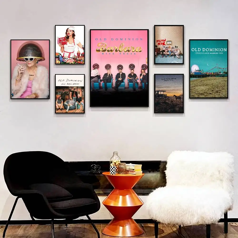 Band Old Dominion Barbara Poster Wall Prints for Living Room Bedroom Office Home Decoration Gift