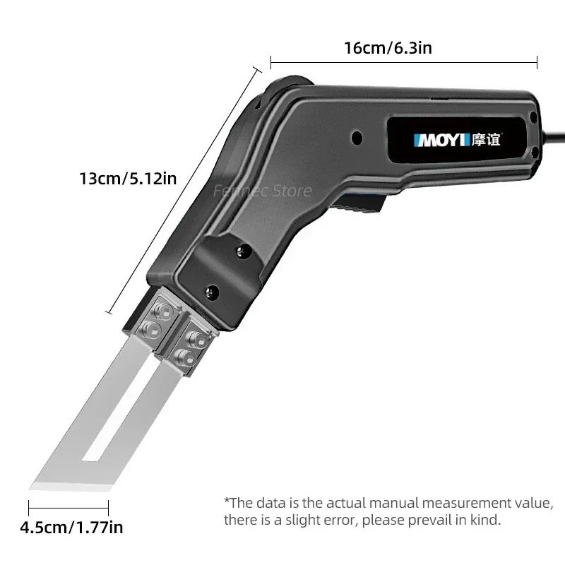 Cuchillo eléctrico caliente para cortar tela, herramienta de corte de cuerda, sellador de calor de 300W, para tabla de tela de esponja, correas de