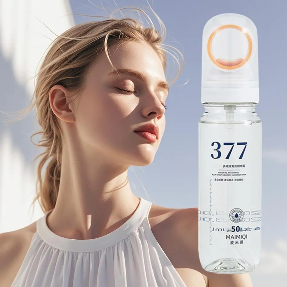 Spray protector solar SPF50+ 90 ml - Protección UV multiefecto con niebla fina, protector aislante para reparación profunda de la piel facial/cuerpo