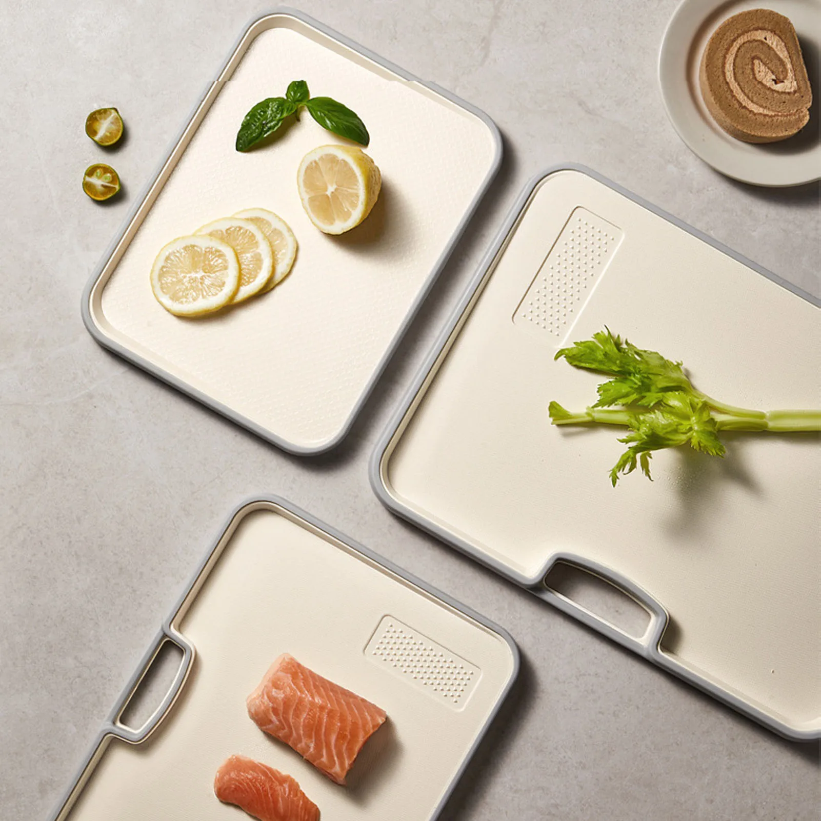 

1PC Double Sided Non Slip Household Kitchen Cutting Board Multi Use Chopping Board for Vegetables Fruits Prep