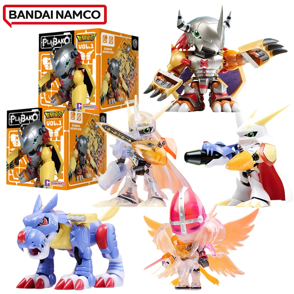 

Original Bandai Plabako Digimon Adventure Vol.1 Series Blind Box Toys Cartoon Assembly Figurines Trendy Gifts for Boys Girls