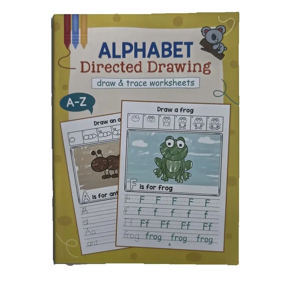 

Размер алфавита А4, рисование, рисунок и след, дошкольный детский сад, написание букв, книжка-раскраска - обучение