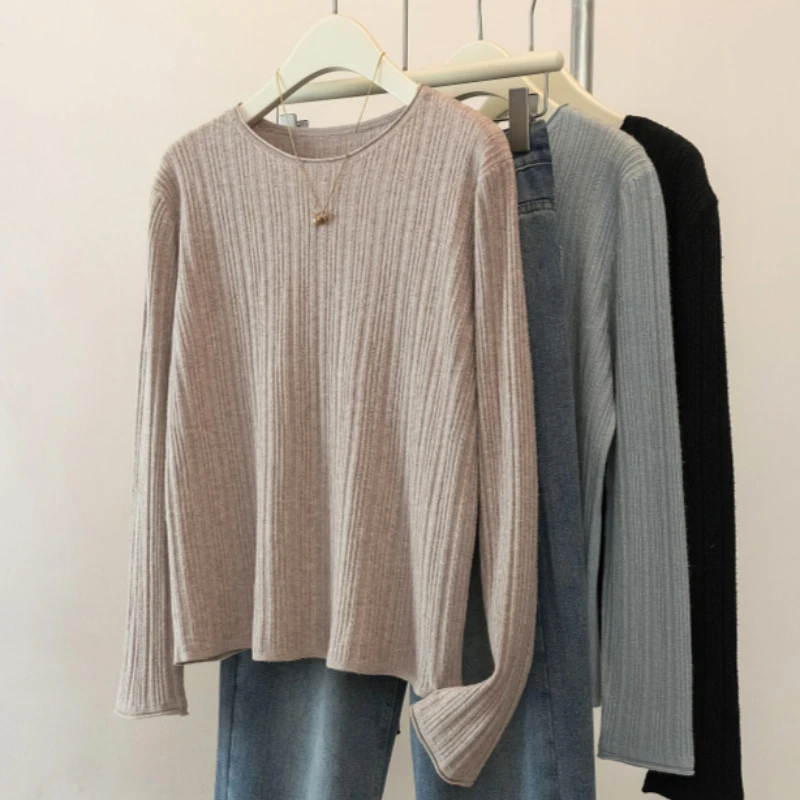 

Autumn Winter Women Sweaters O Neck Slim Knitted Pullovers chic Basic Solid Jumper Female Sweater Casual Jersey Soft Warm Tops