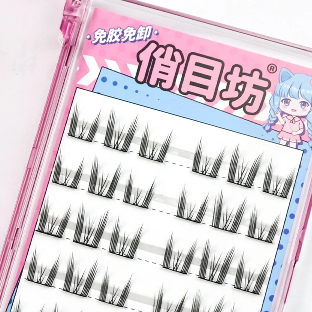 

Eyeslashes Extension Cat Fake EyeLash Professional Makeup Individual Cluster EyeLashes Grafting False Eyelashes Korean