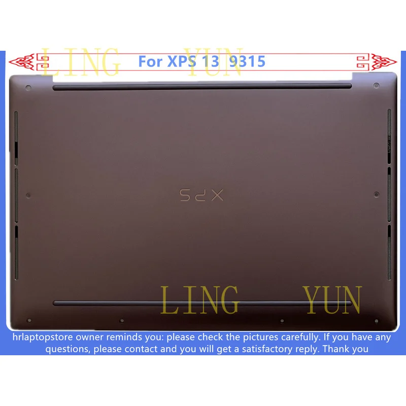 Z   New For Dell XPS 13 9315 (2022) HDP33 XJ6Y4 Palmrest / Bottom Case Base Cover