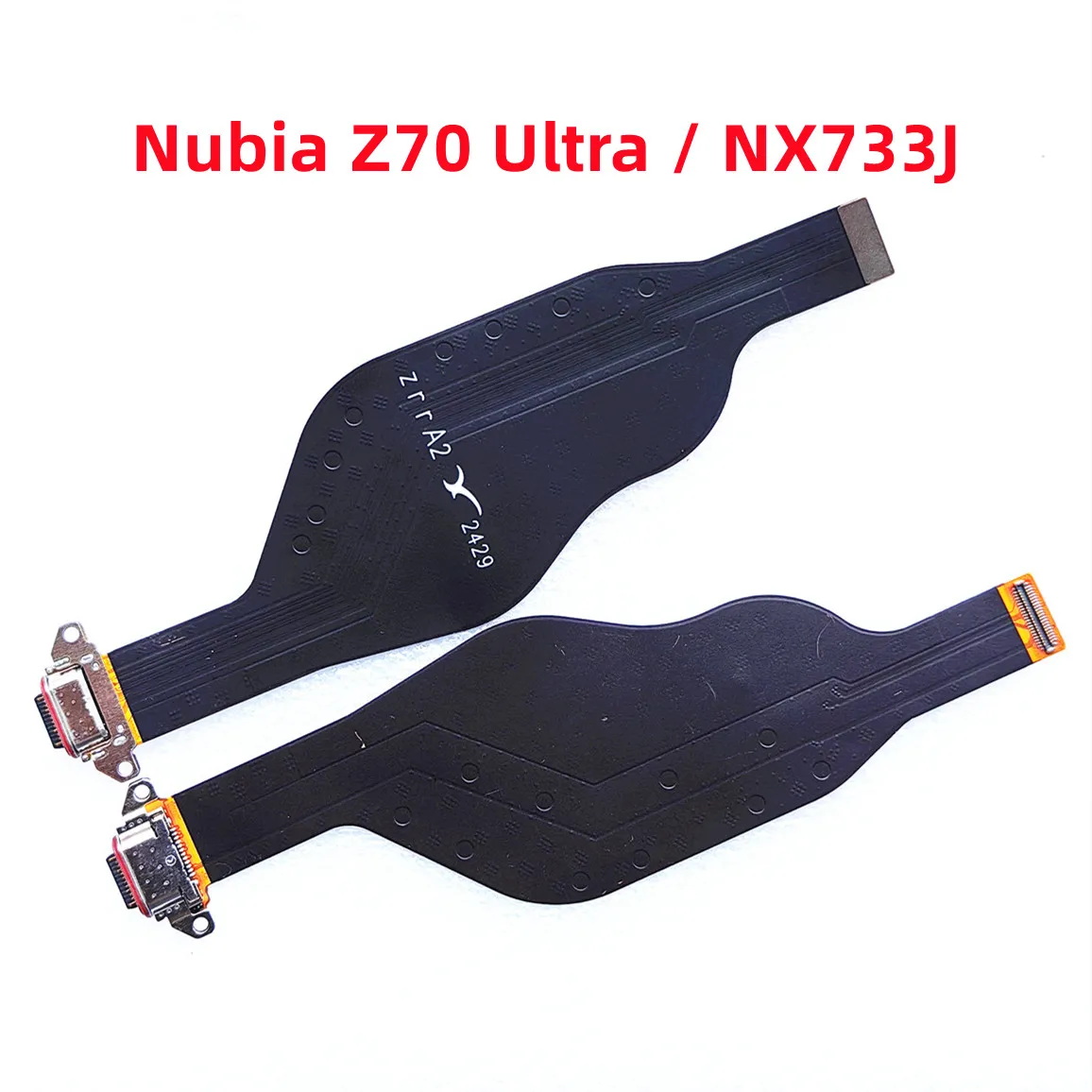 Replacement For ZTE Nubia Z70 Z70S Ultra 5G NX733J NX736J USB Charging Port Connector Flex Cable Type-C Charger Dock Plug Parts