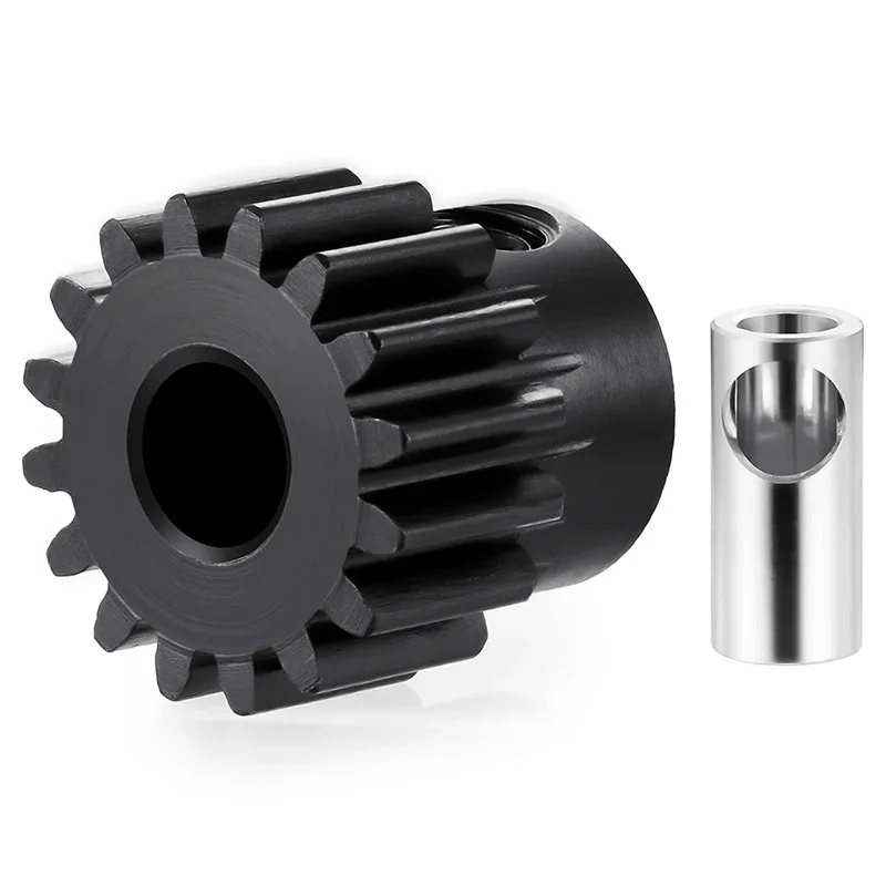 Tech 1 Engrenage de moteur 1 M-23T/24T SC45 #, matériau en acier au carbone, engrenage éperon noircissant, alésage 6/6mm, 7mm, 8mm, 10mm, 12mm, 1 pièce