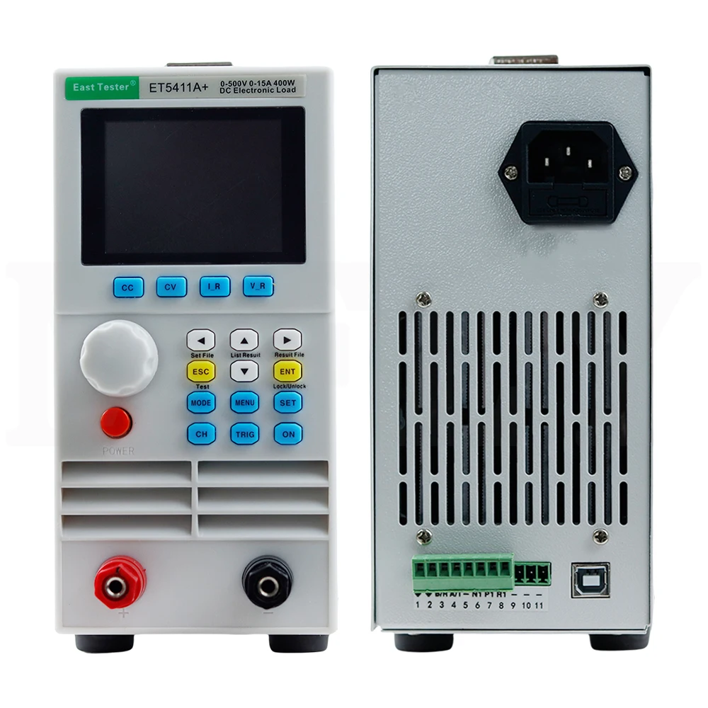 ET5411A+ Programmierbarer elektronischer DC-Lasttester, 400 W, 500 V, 15 A, Batteriekapazität,