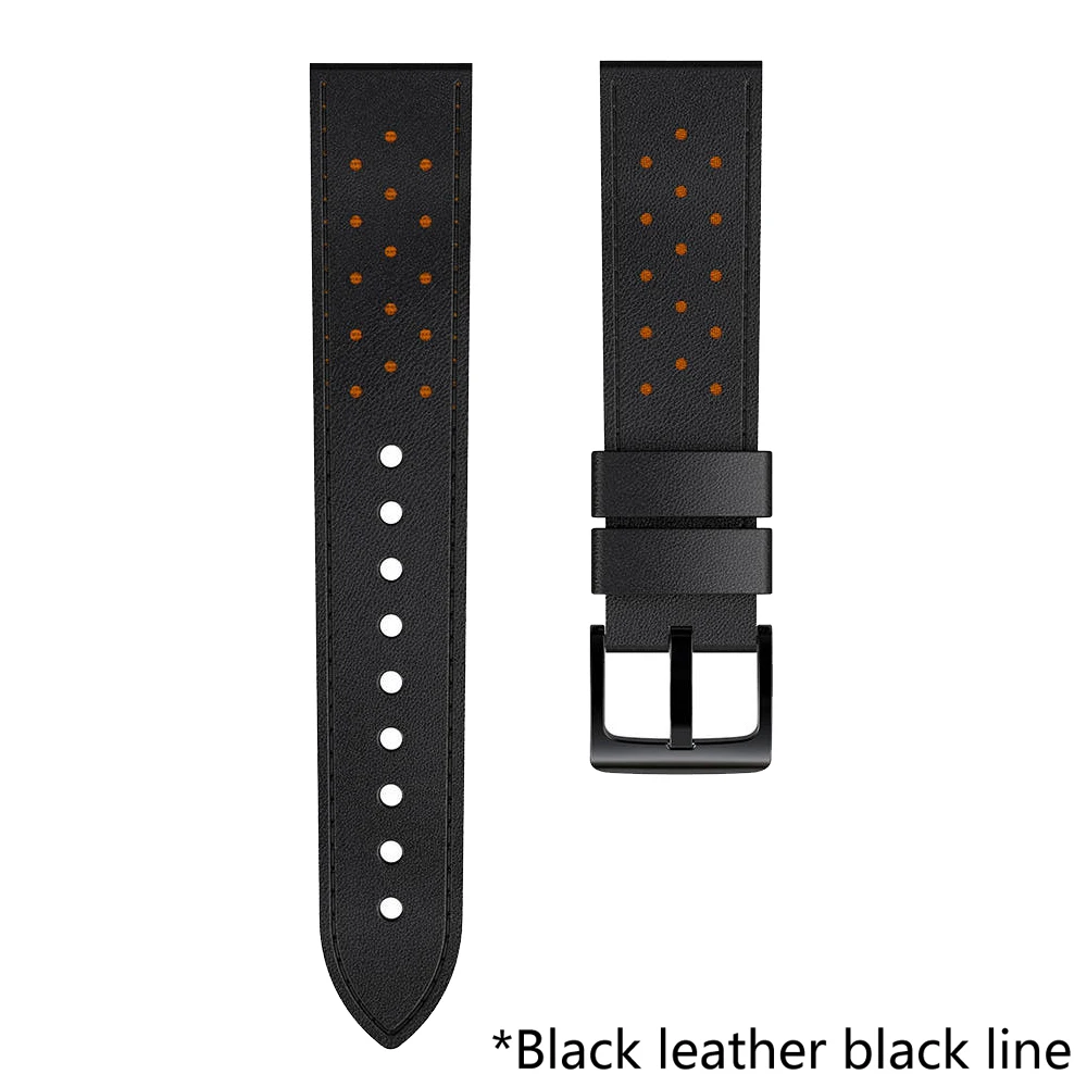 Replacement Leather Wristband For Samsung Galaxy Watch 3 45mm 46mm/Gear S3 Strap 22mm Bracelet Sport Watchbands Accessories