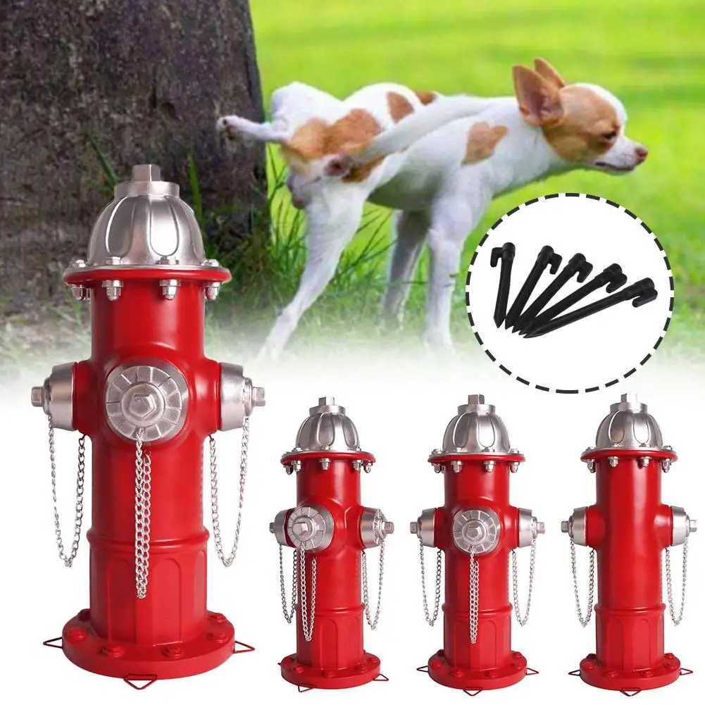 Fire Hydrant Outdoor Decoration Garden Ornament Decor,Firefighter Gifts For Men, Dog Hydrant Fake Fire Hydrant For Dogs To X8H8