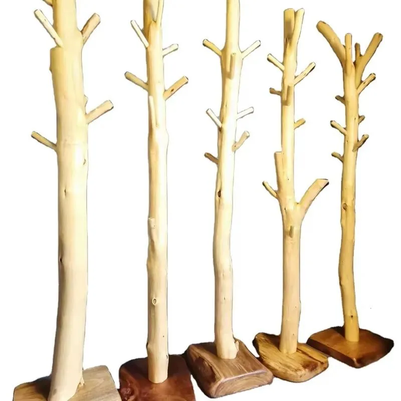 Wholesale Deluxe Standing Wooden Hanger Multifunctional Floor Space Saving Drying Rack