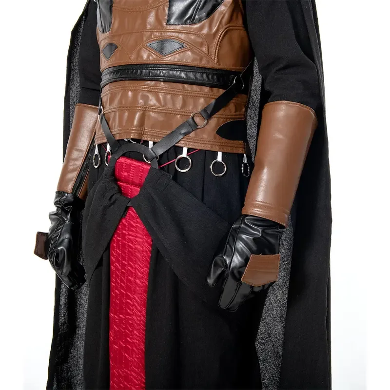 RT01 Darth Revan Cosplay Anime Costume Jumpsuit Balck Cloak Outfits Fantasia Men Halloween Carnival Party Roleplay Disguise &Gf1