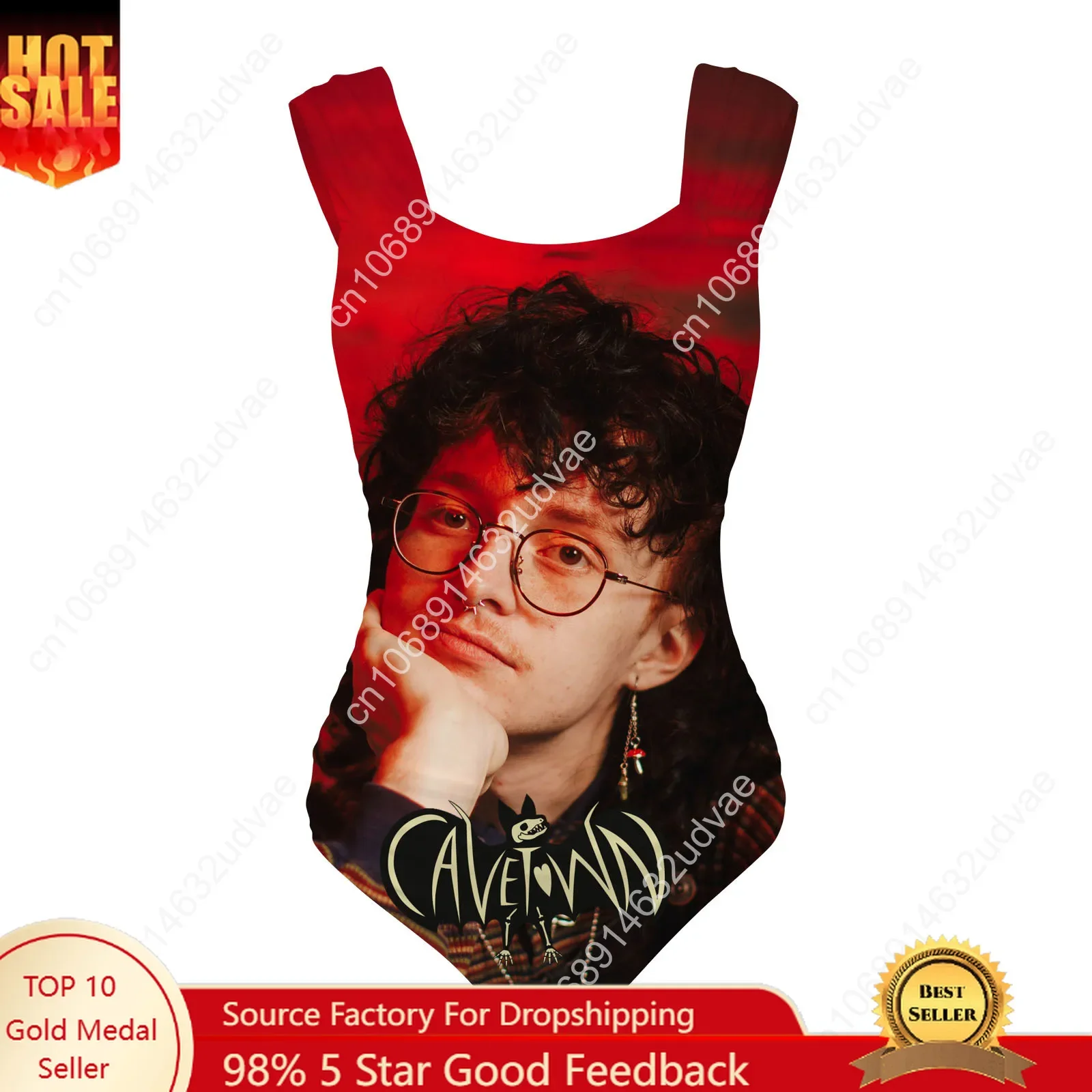 

CAVETOWN Swimsuit Wide Strap Women Bathing Suits Personalized Swimwear Pool Party Sexy Bikini High Quality Customize Beachwear