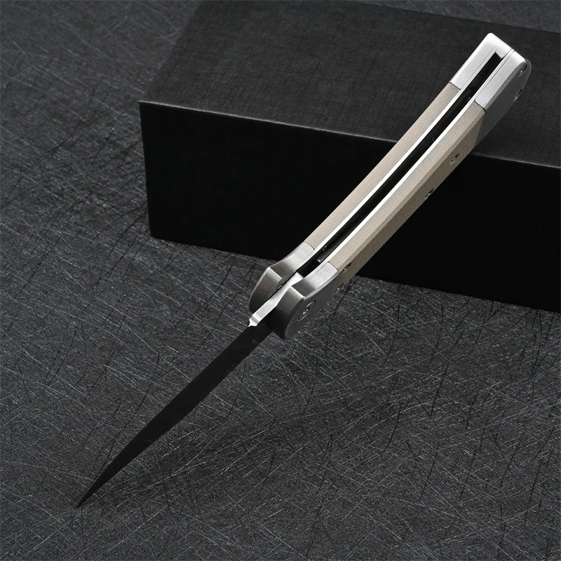 سكين التخييم القابل للطي ، شفرة D2 ، مقبض G10 ، رأس فولاذية ، جيب البقاء على قيد الحياة ، في الهواء الطلق ، الصيد ، الصيد ، EDC ، التكتيكي