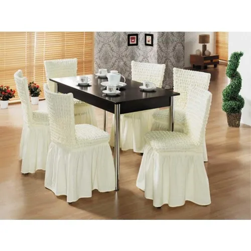 From Bazaar Chair Cover Gossamer 6 Pieces Bone