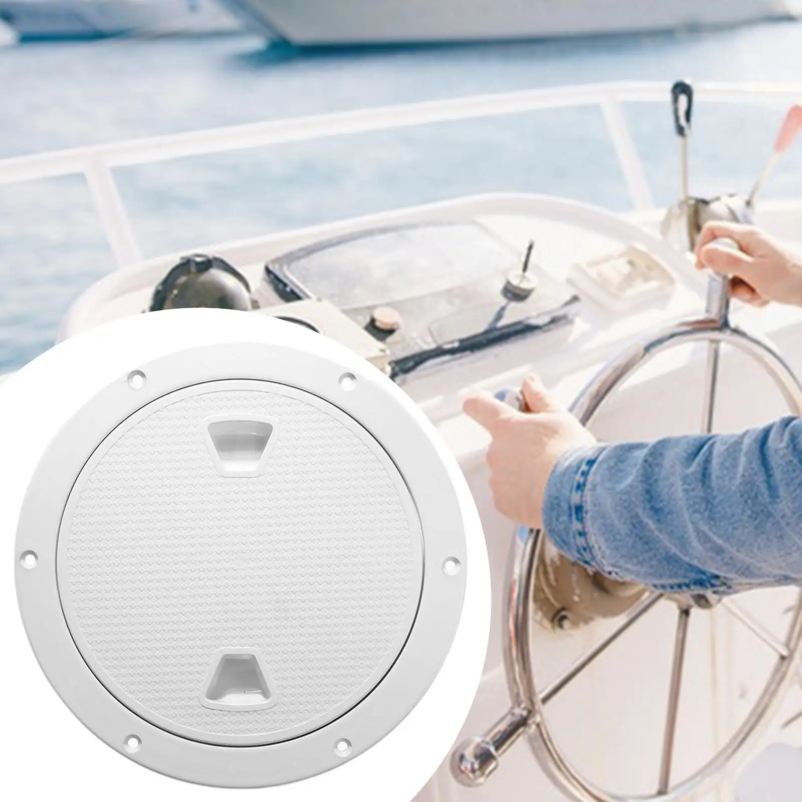 Marine Boat Deck Hatch Cover Waterproof PP Inspection Plate Removable Access Hatch for Fishing Boat Yacht RV with O Ring Seal