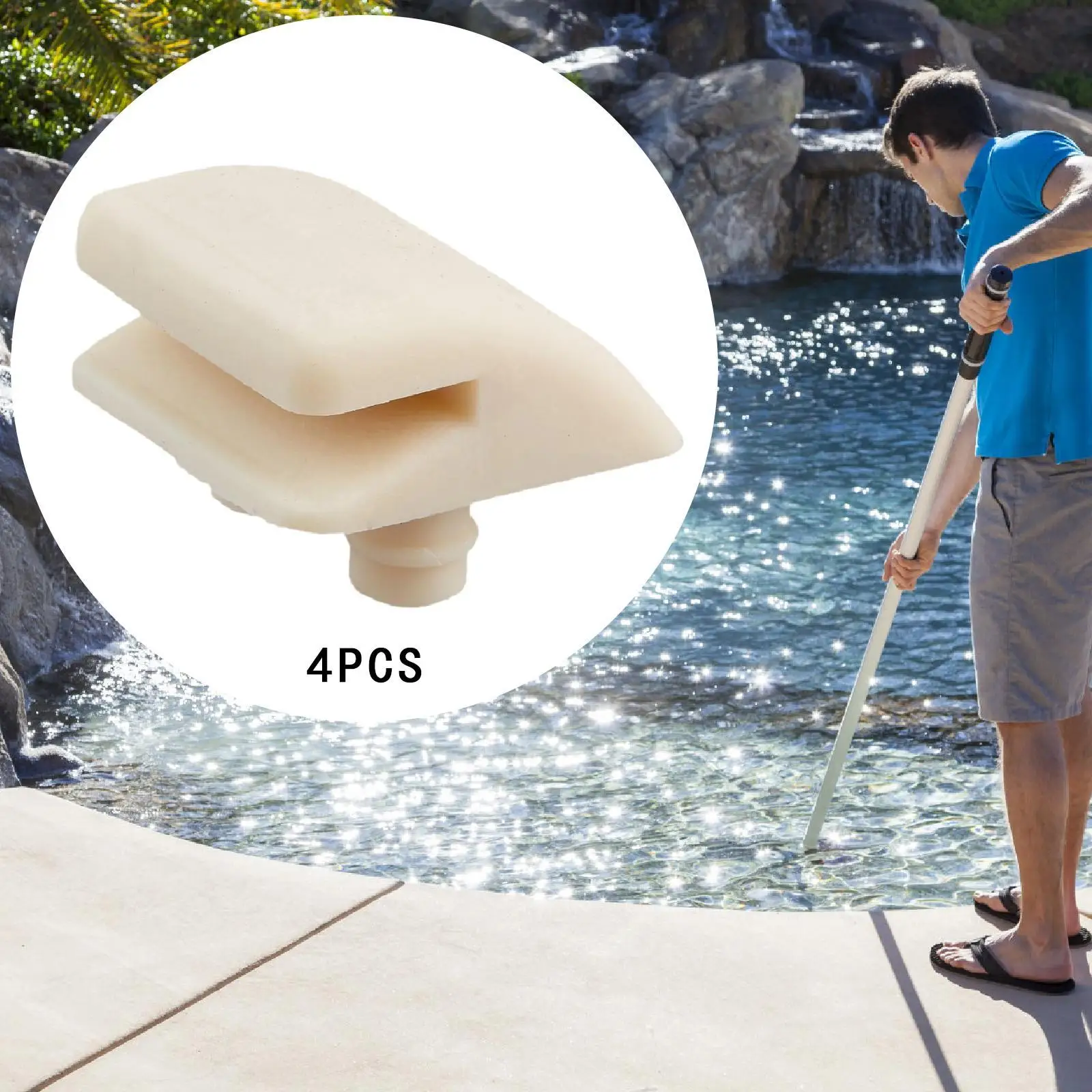 4x Pool Cleaner Shoe Kits Axv014SP Rubber Accessories Easy Installation Adults Swimming Pool Portable Cleaning Tools Replacement