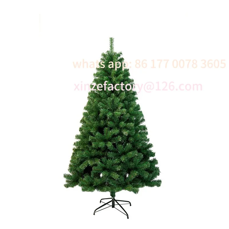 

Customizable floor-to-ceiling PVC green Christmas tree Customized Christmas decorations Artificial simulation
