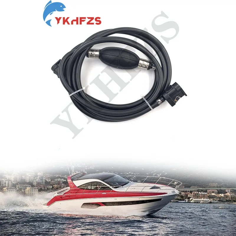 

6Y1-24306-51 Boat Motor Fuel Line Hose Assy 6MM Pipe 1/4" 6Y1-24306-50 52 53 54 55 Compatible with Yamaha Outboard 5HP - 90HP