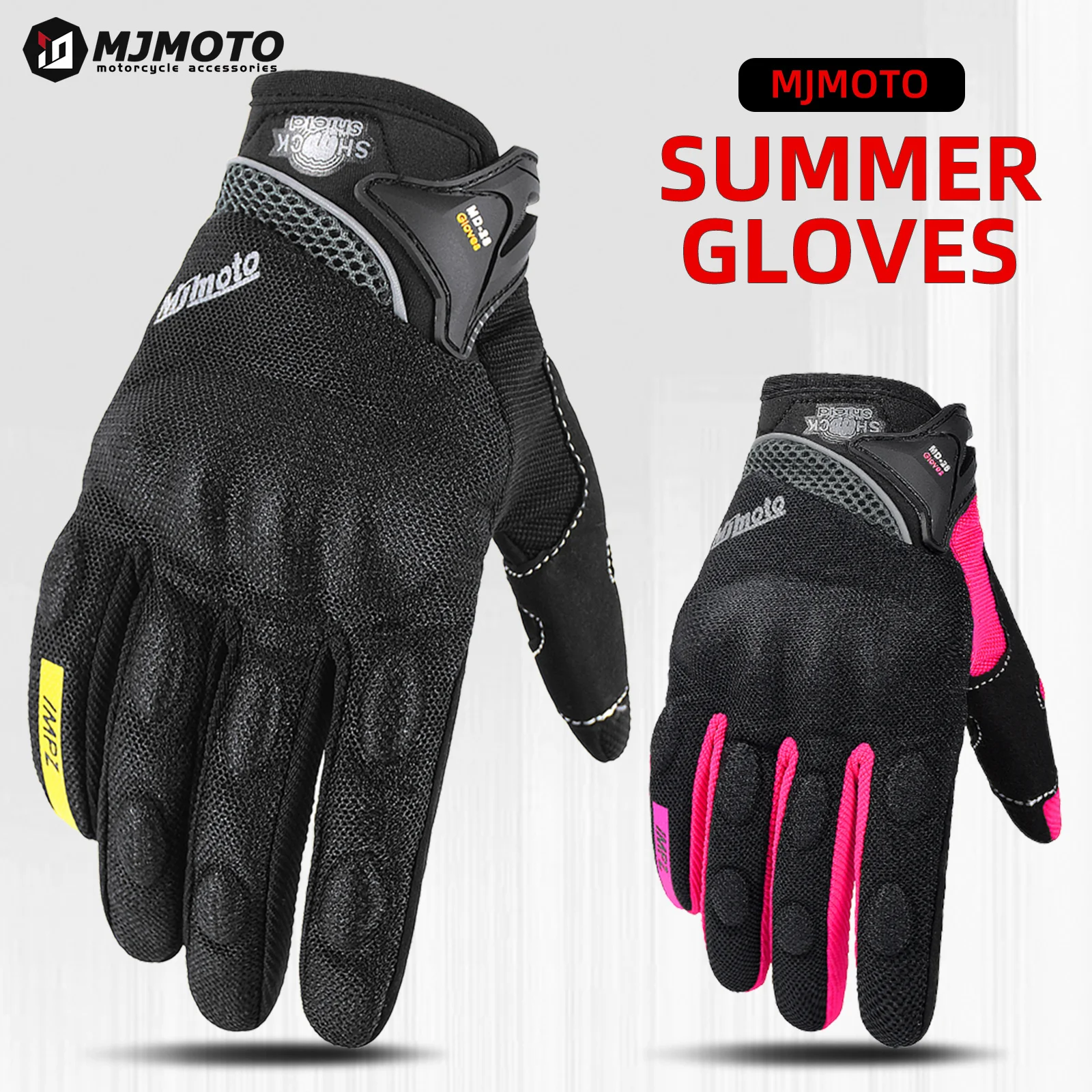 

MJMOTO Motorcycle Gloves Man Touchscreen Cycling Gloves Motorbike Gloves Breathable Outdoor On-Road Dirt Bike Racing Glove Women