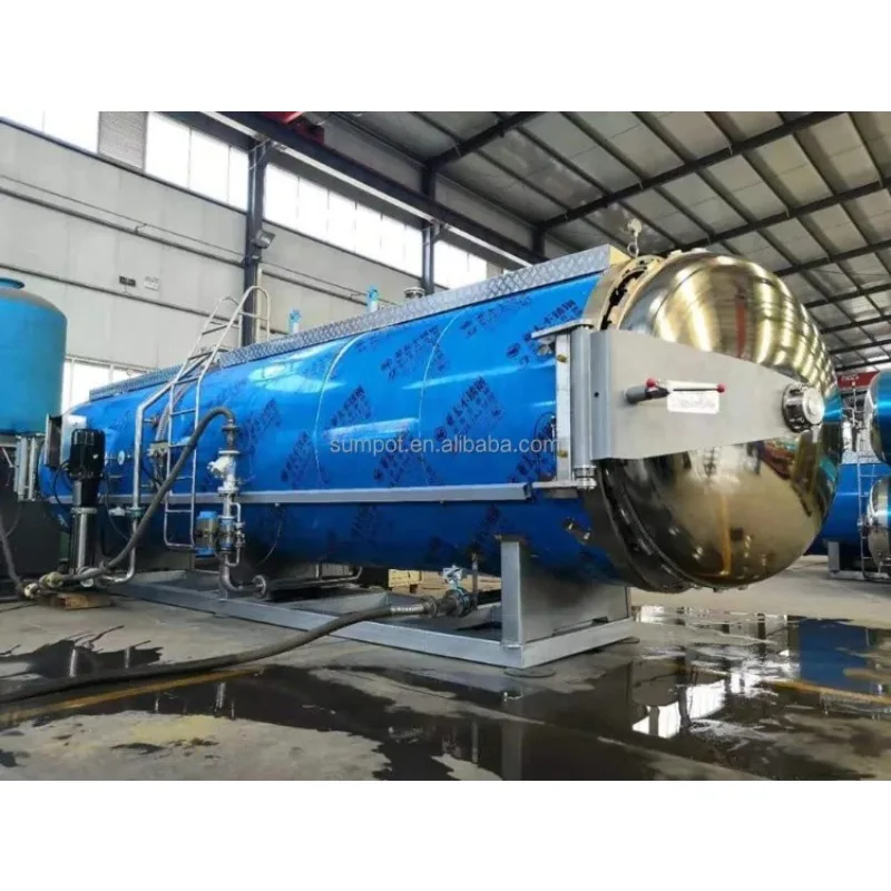 Industrial Food Autoclave Sterilizer Pressure Retort Sterilization Machine Stainless Steel Large Capacity Automatic Steam Retort