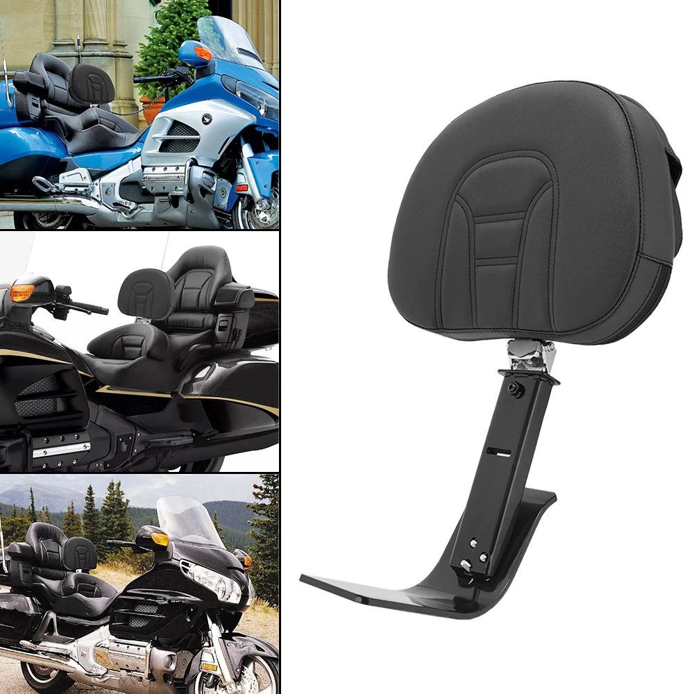 Motorcycle Plug In Detachable Front Driver Rider Backrest Cushion Pad For Honda Goldwing Gold Wing GL1800 GL 1800 2001-2007