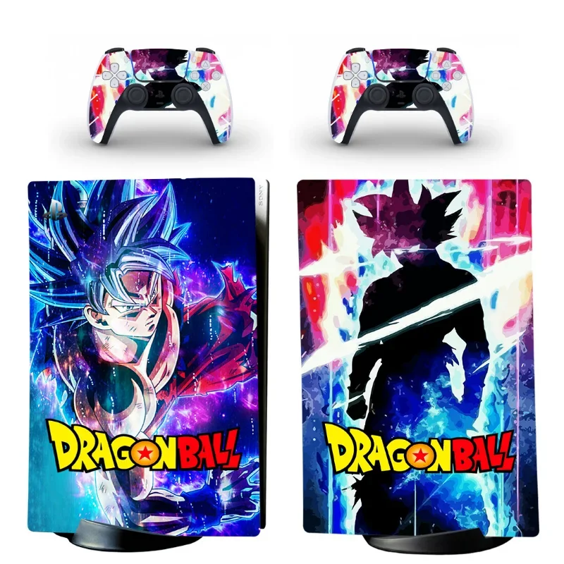 Anime Dragon Ball Skin Stickers for PS5 Digital Disc Edition Protective Shell Handle Decoration Strip for PS5 Accessories Gift