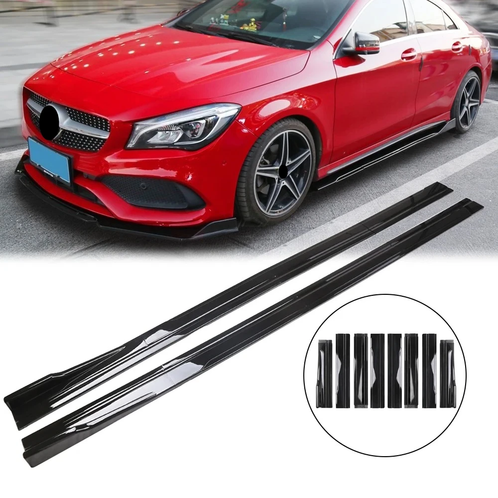 

Универсальный 2,18-метровый удлинитель бокового порога автомобиля, сплиттер, гоночный боковой спойлер, накладка на бампер для Audi, BMW, Toyota, Honda