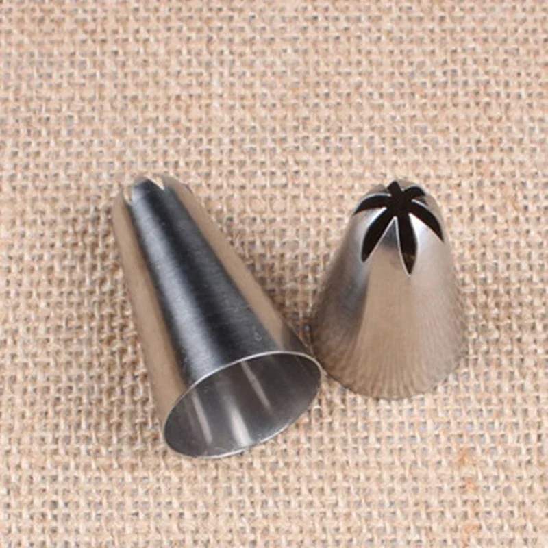 #2D Rose Flower Cream Piping Nozzles Large Size Stainless Steel Cupcake Nozzles Baking Decoration Pastry Tools