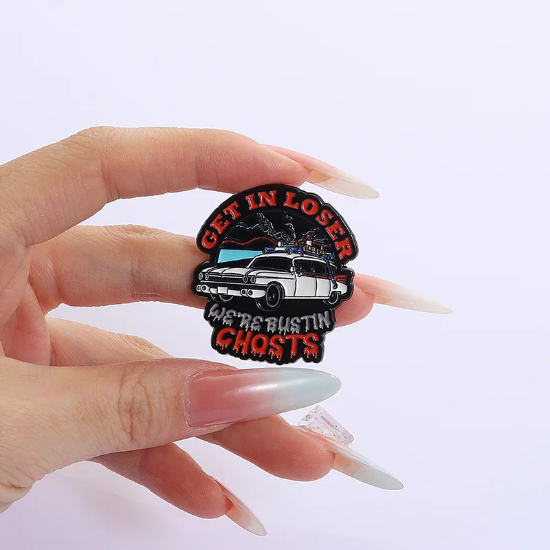 Science Fiction Comedy Car Enamel Brooch Get In Loser We'Re Going Back In Time Thrilling Plot Lapel Pin Badge Jewelry Fans Gift - Image 4
