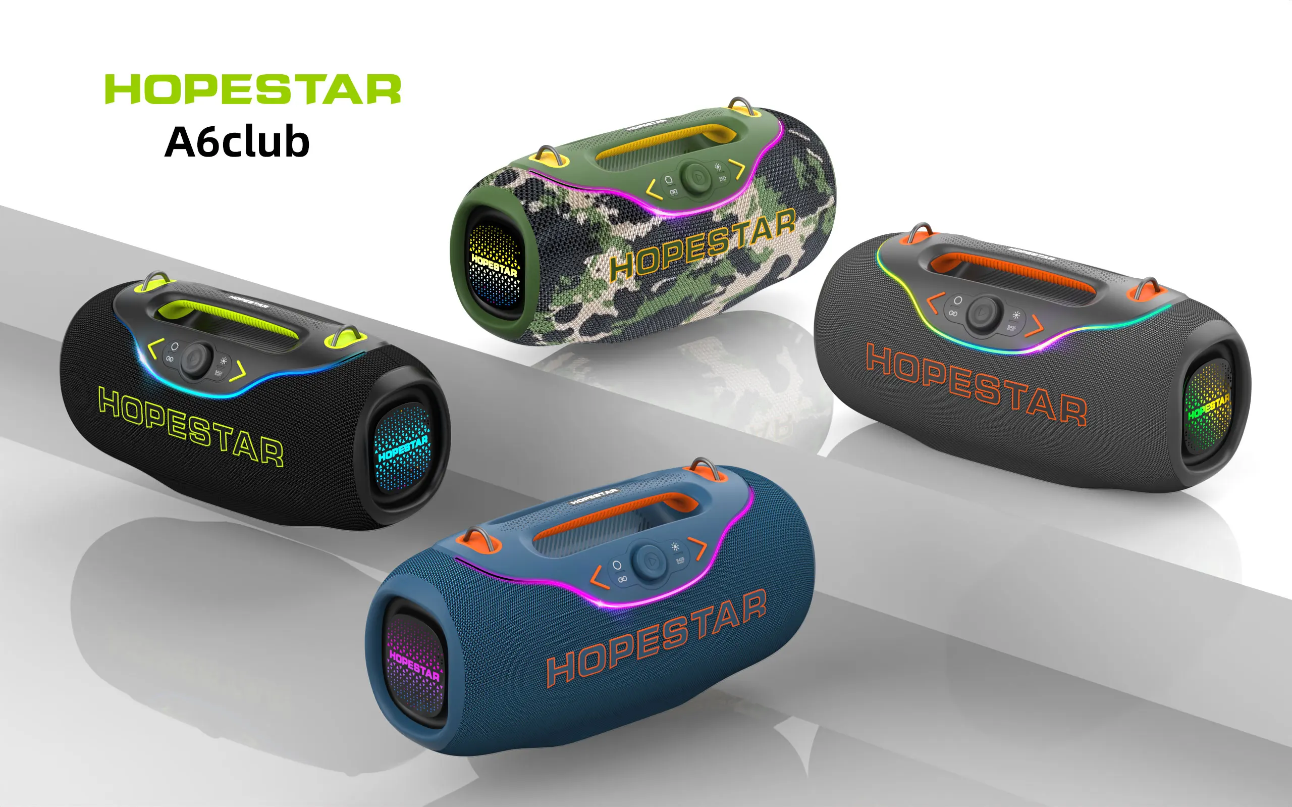 HOPE STAR A6CLUB 200W Portable Speaker IPX6 Waterproof Speaker with Power Bank, EQ, Portable Speaker with Handle for Outdoor