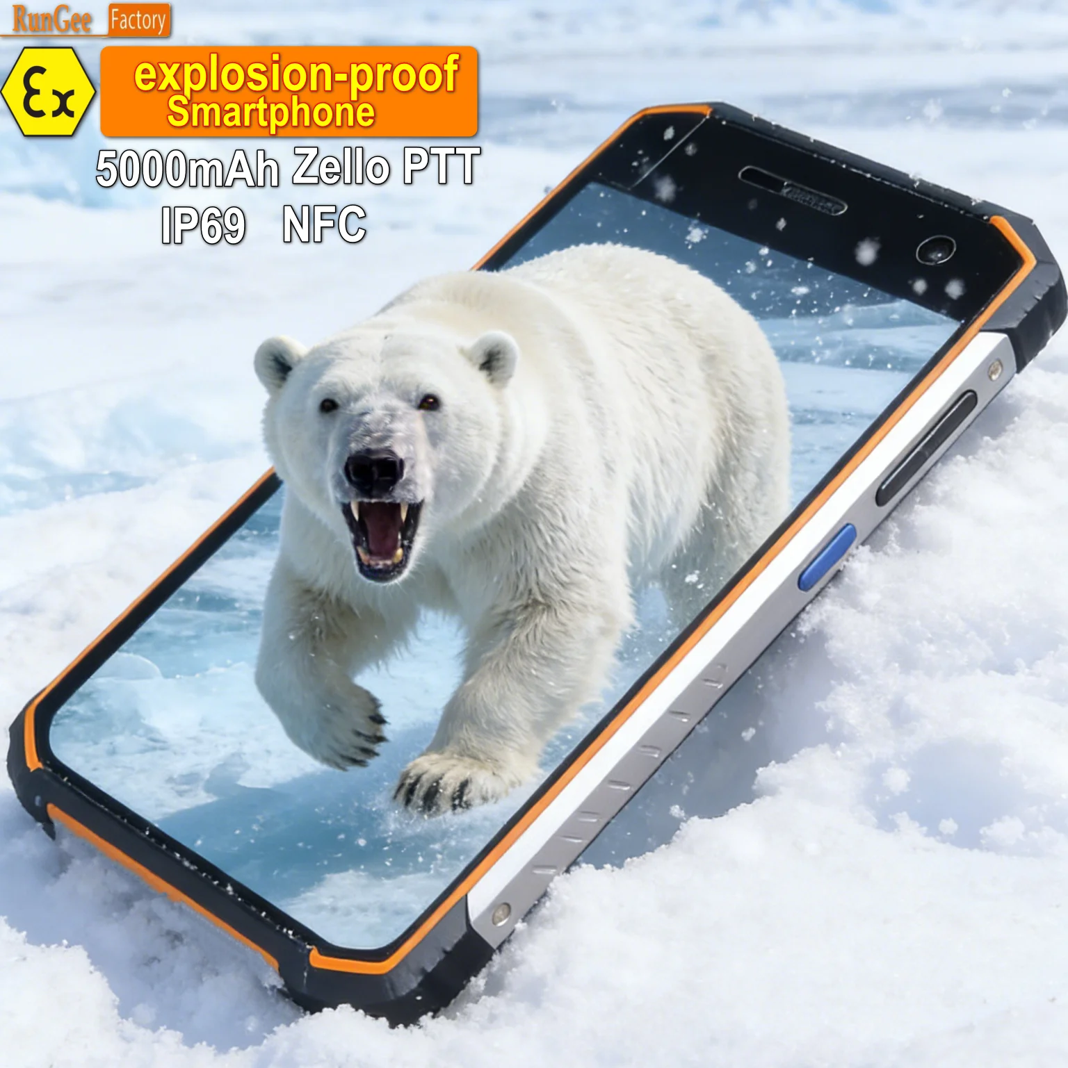 Zello PTT Rugged Phone: IP69 Waterproof 5.5
