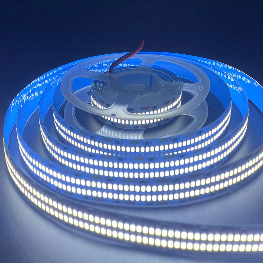 5m Super Bright 12V 24V Double Row LED Strip 35w/m 624 LEDS/m 480 LEDs/m 240leds 3000k 4000k 6000k Flexible LED Tape IP67 IP30