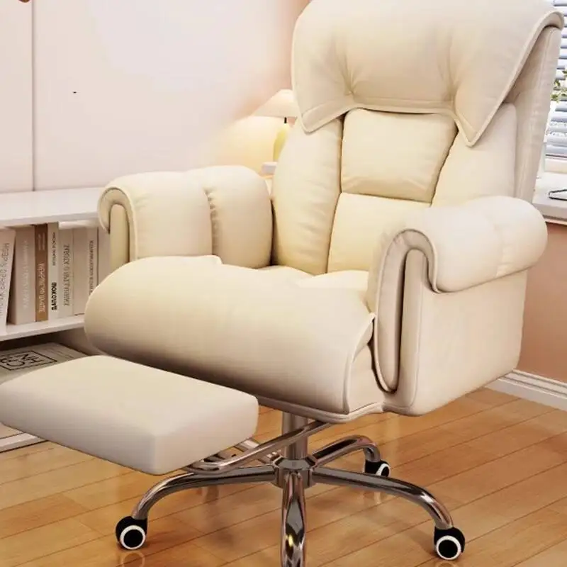 

Gaminng Reclining Swivel Chair Desk Lazy Player Recliner Sofa Office Chair Backrest Wheels Cadeira Office Work Furniture AA