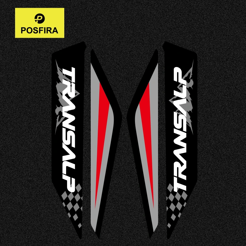 POSFIRA Motorcycle Front Fender Stickers Vinyl Decals for Honda Transalp XL 750 XL750 2025 2024 2023 Mudguard Accessories