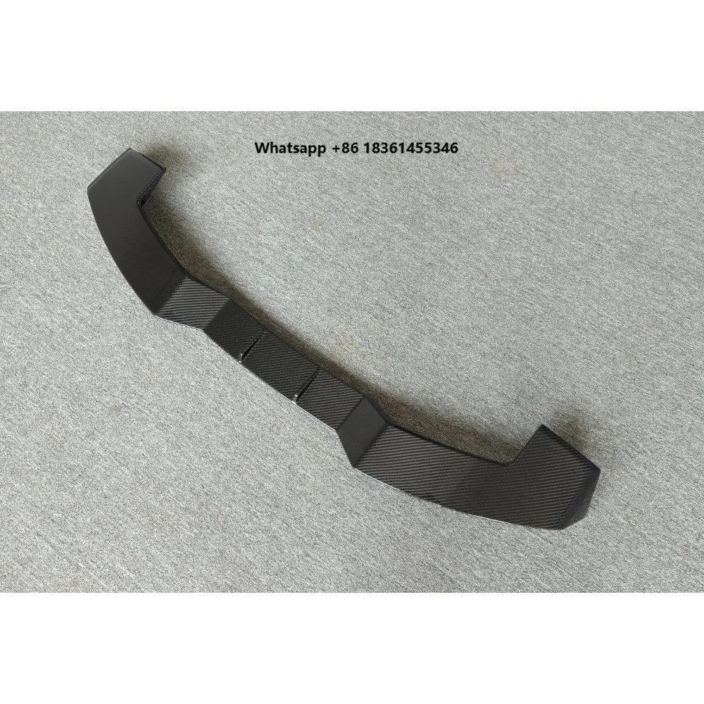 For  XM Upgraded Body Parts Rear Spoiler LD Style Dry Carbon Fiber Top Wing Roof Rear Spoiler