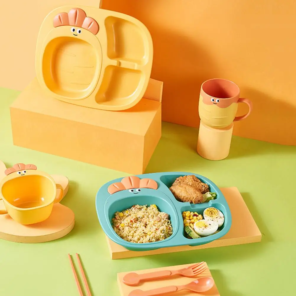 

Radish-shaped Cutlery Set for Children Durable Long-lasting Cutlery Set for Kids Cutlery Set with Radish Compartment for Kids