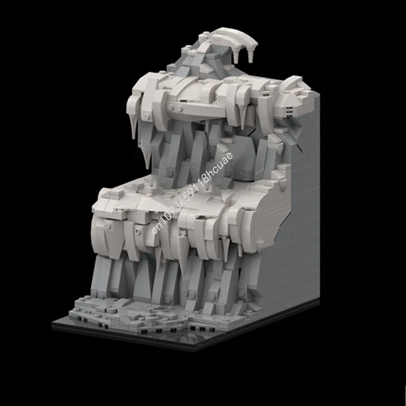 823 stücke MOC Caradhras Minen Moria Hobbit Und Modell Gebäude Spielzeug Blöcke Architektur Weihnachten Geschenke Montieren Idee Ziegel Kinder