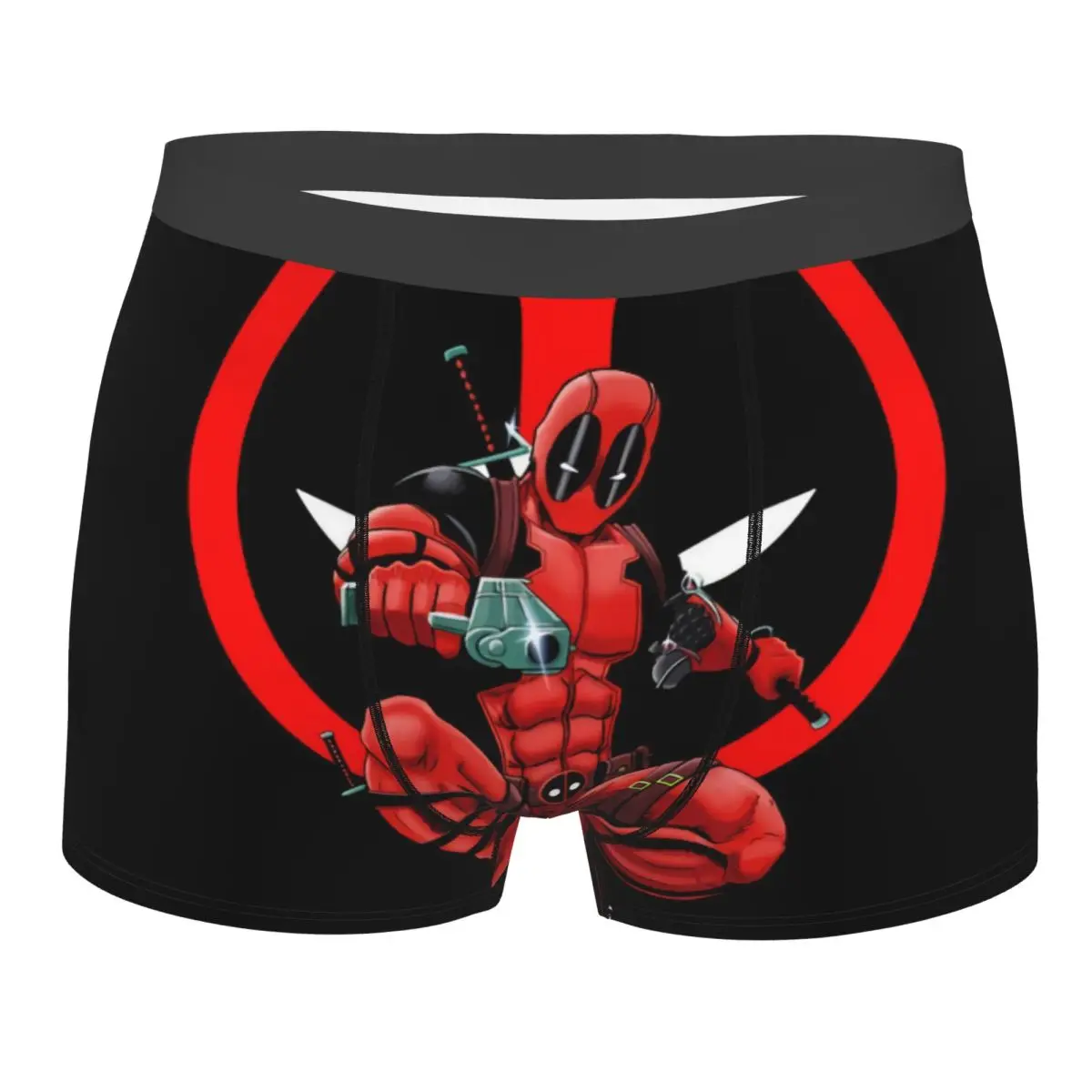 

Superhero Deadpool Underwear Men Sexy Printed Custom Boxer Shorts Panties