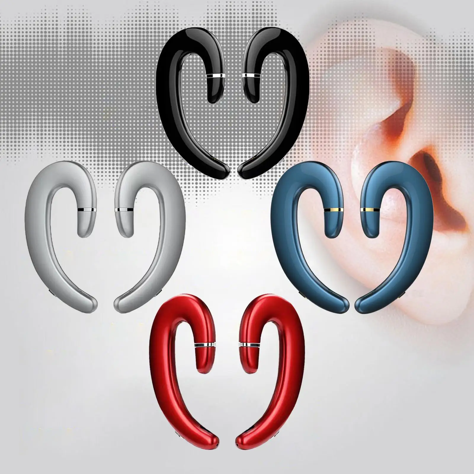 Bluetooth 5.0 Headphone Built in Mic Lightweight Hands Free for Business