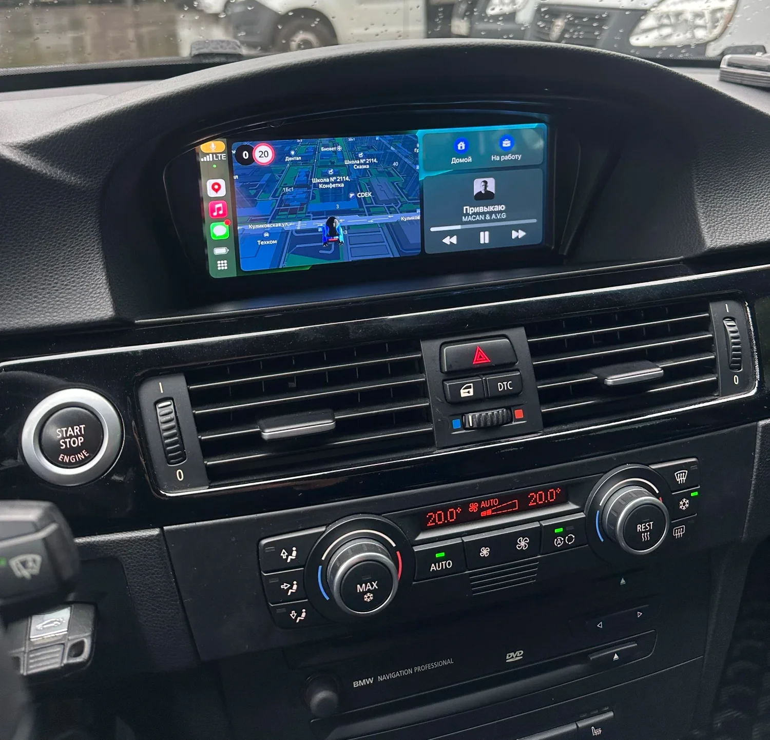 Android 14 Bezprzewodowy ekran Carplay IPS do BMW serii 3 5 E60 E61 E62 E63 E90 E91 E92 Radio samochodowe Odtwarzacz multimedialny Stereo GPS 4G