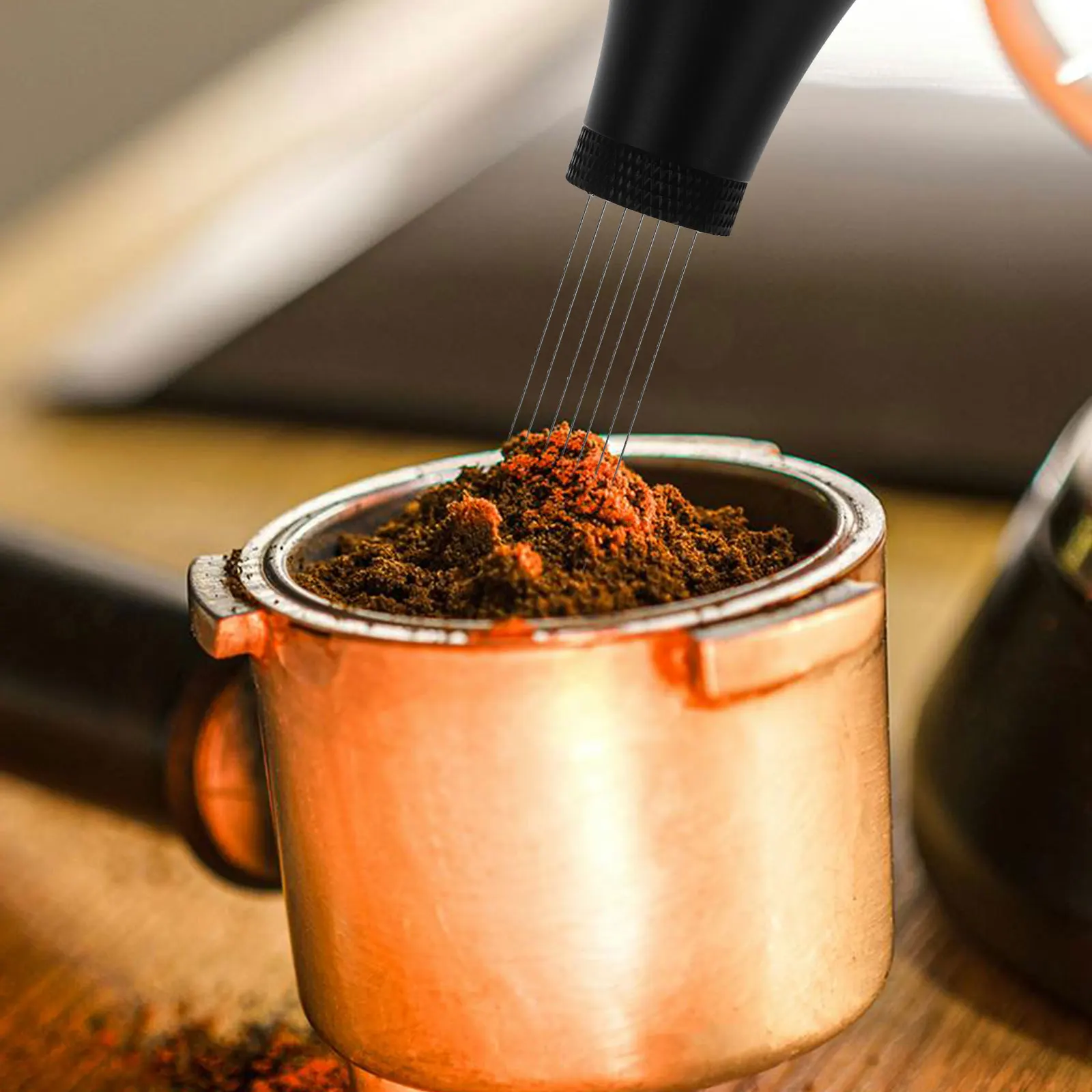 

1 комплект, игла для кофе, основа для мешалки для эспрессо, профессиональный инструмент для распределения кофейного порошка из нержавеющей стали, аксессуары для эспрессо