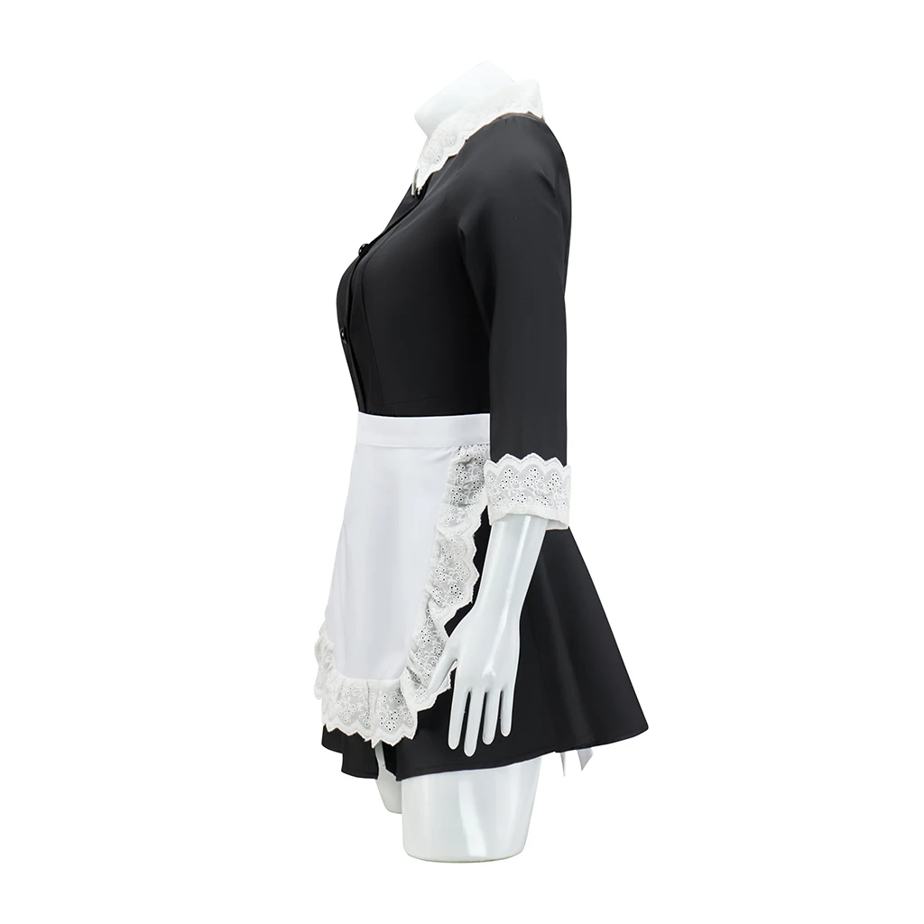 American Cosplay Horror Story Moira O'Hara زي المرأة فستان خادمة مثير مع المئزر زي حفلة الهالوين كوس فستان