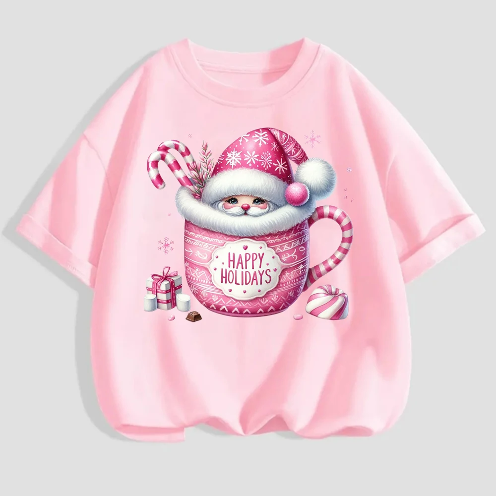 15 سنتيمتر الاطفال لطيف كأس عيد الميلاد سانتا الحديد على DTF نقل الحرارة ملصق Diy بها بنفسك تي شيرت الحديد على نقل بقع طباعة ملصق مائي #4