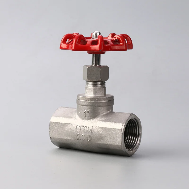 

304 stainless steel threaded stop valve, Type B internal thread stop gate valve, pipeline switch gate valve
